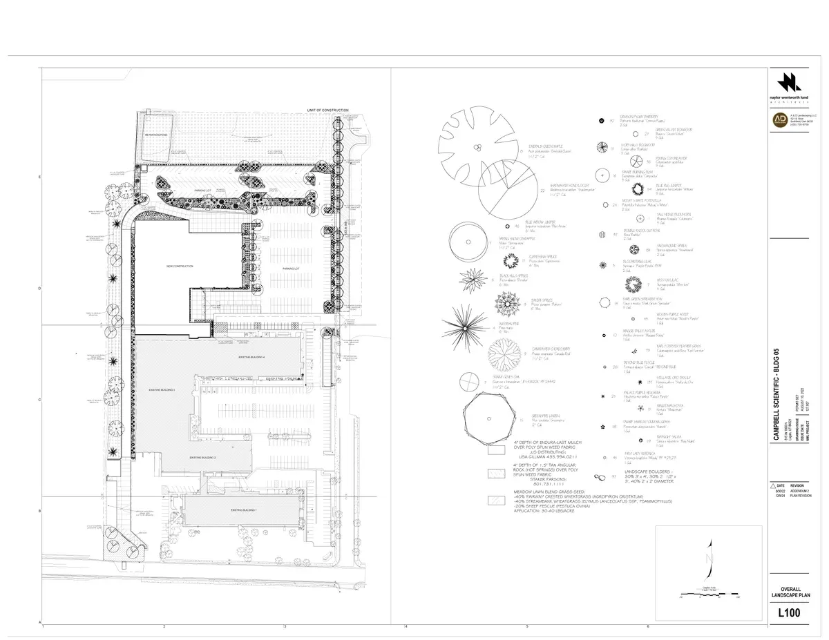 Commercial landscape design project in northern Utah
