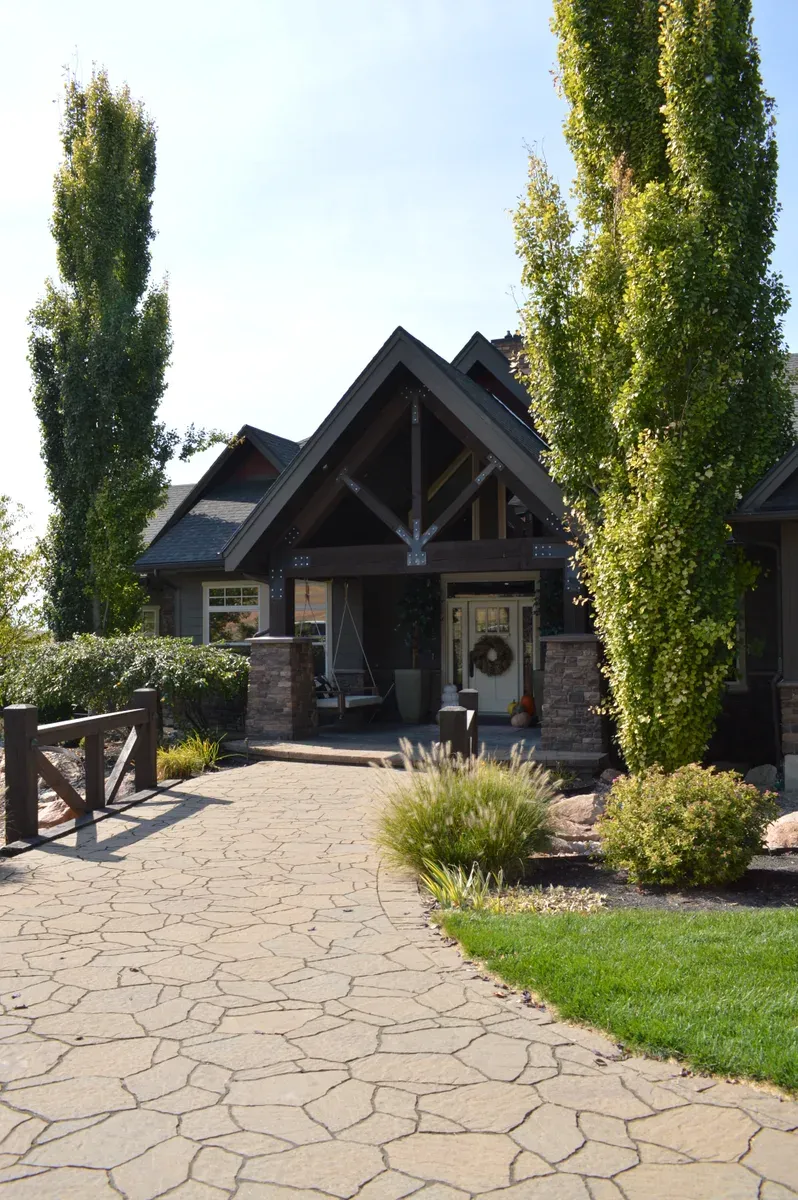 Residential design with custom backyard feature in Logan, UT