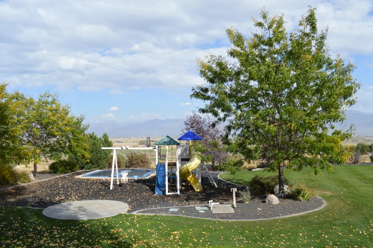 Outdoor playground and installed living space in northern Utah