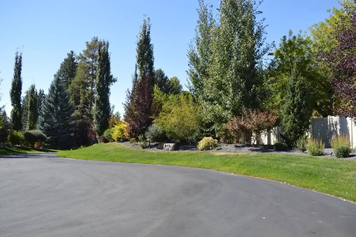 Maintained residential lawn in Cache Valley, Utah