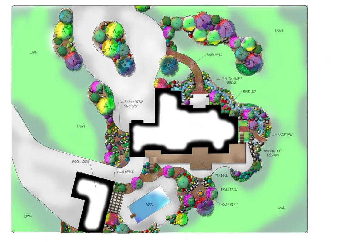 Custom Landscape Design Plan, Cache Valley