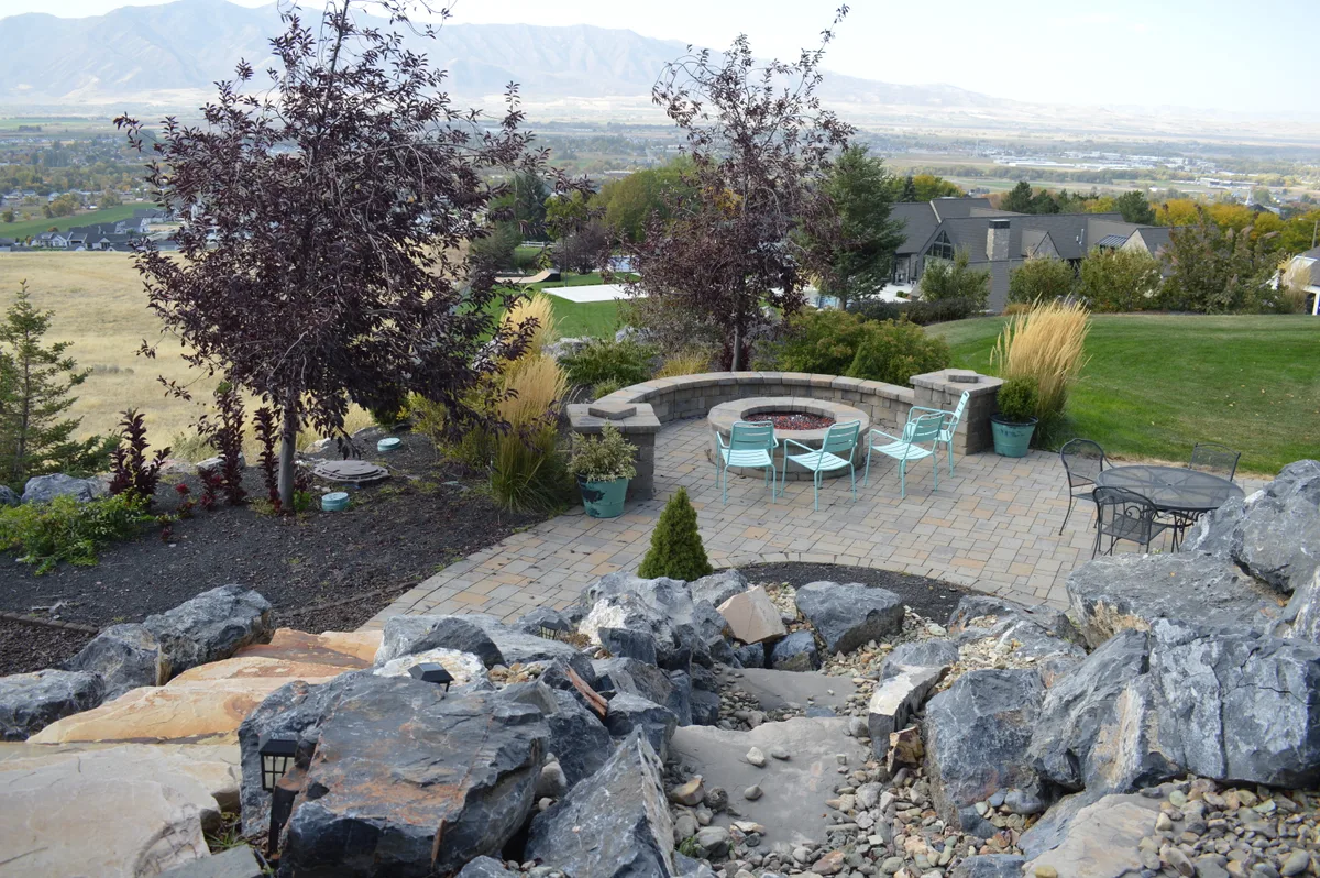 Residential landscape design and installation, Cache Valley