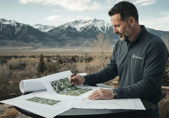 Landscape design project in Logan, Utah